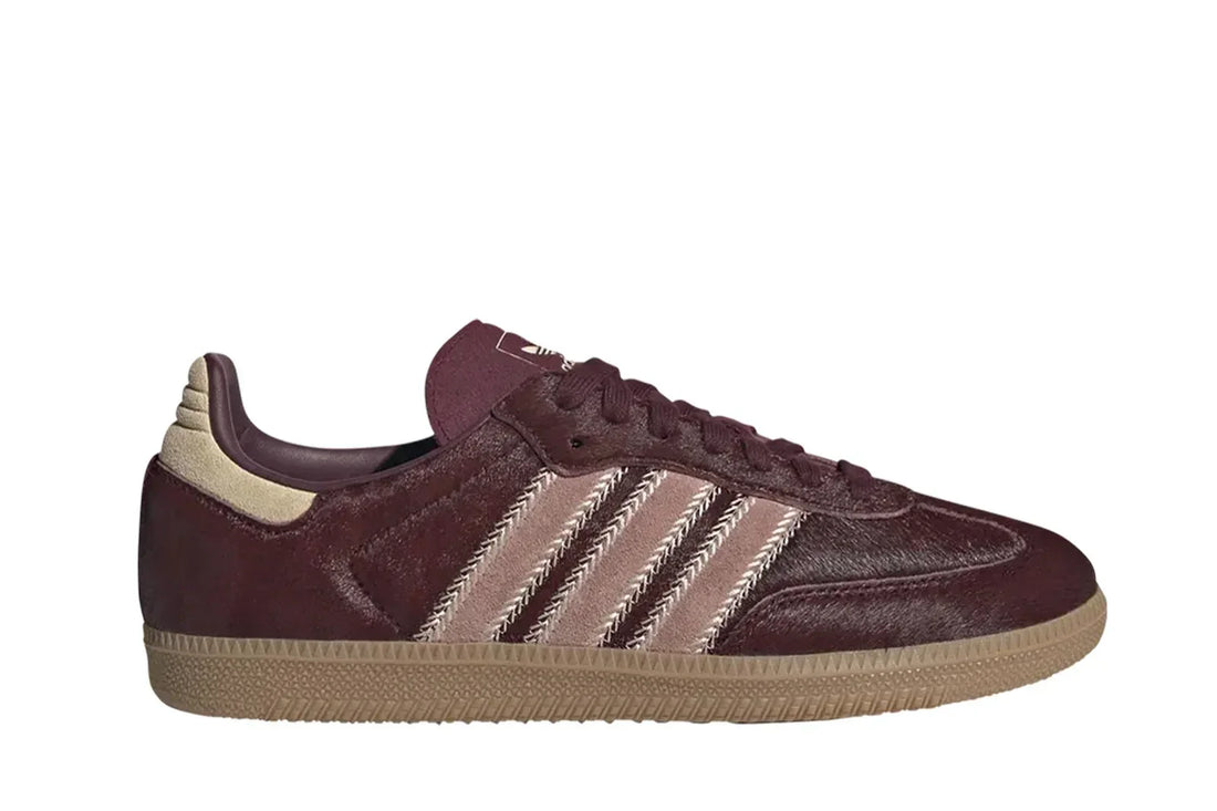 Adidas Samba Og Maroon Sand Strata Pony Wine
