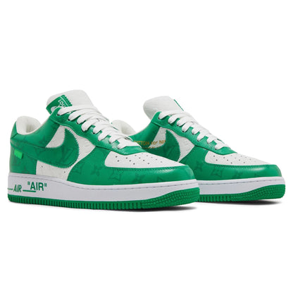 Louis Vuitton x Nike Air Force 1 Low Biało-Zielony 