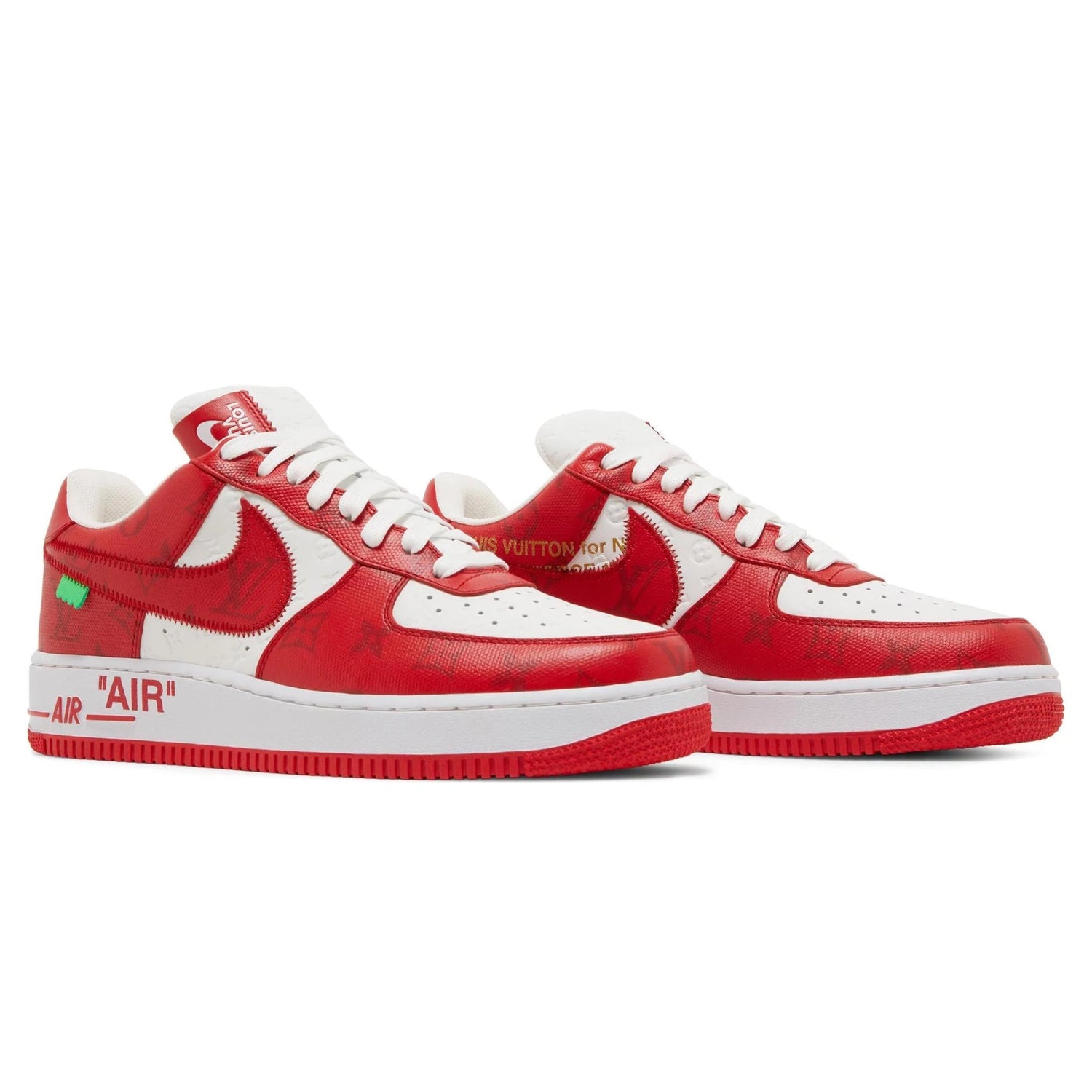 Louis Vuitton x Nike Air Force 1 Low Biało-Czerwony 