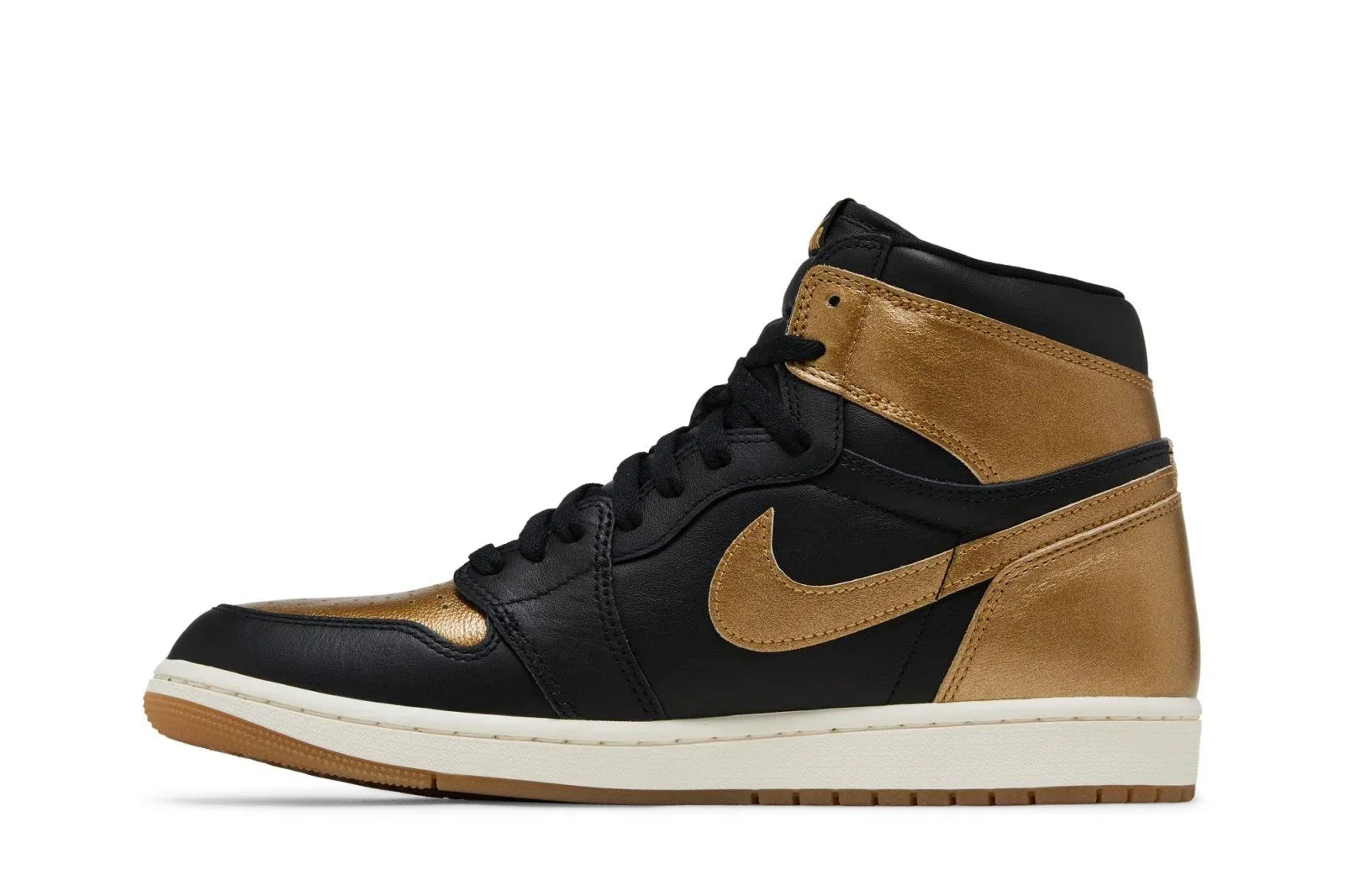Air Jordan 1 High Og Czarny Metaliczny Złoty