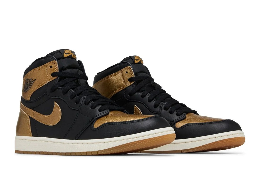 Air Jordan 1 High Og Czarny Metaliczny Złoty